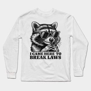 I Came Here to Break Laws Long Sleeve T-Shirt